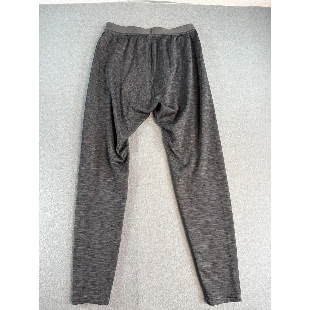 REI Co-op Long Johns Mens Medium Gray Thermal Fleece Base Layer Underwear